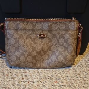 Coach Tan Signature Crossbody Bag